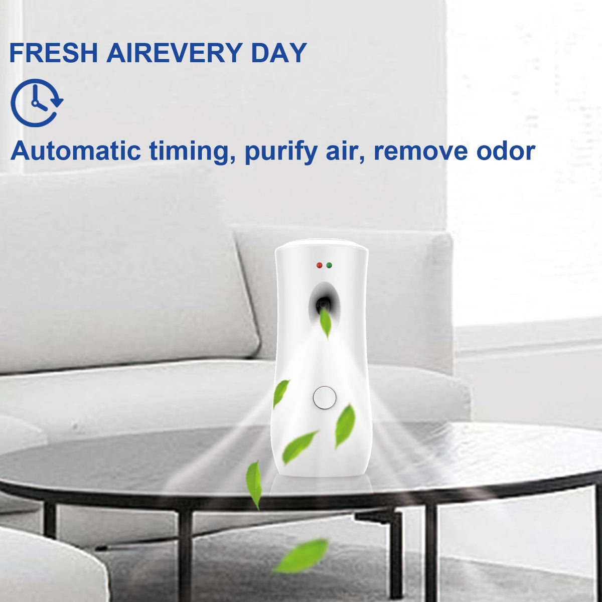Automatic Air Freshener Spray Dispenser (2-Pack) , Free Standing or Wall Mounted Automatic Aerosol Spray Dispenser Adjustable