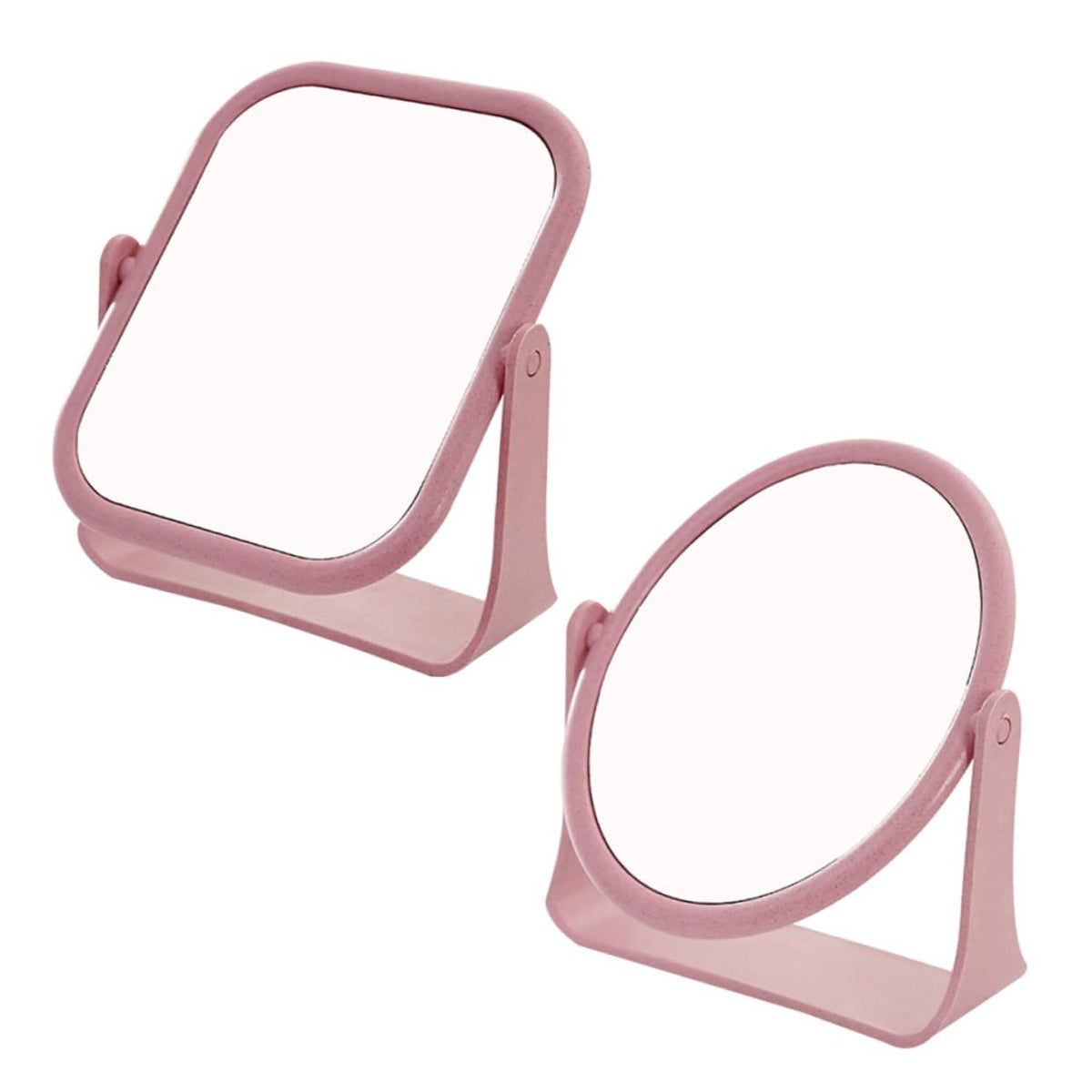 2pcs Makeup Light Mirror Cosmetic Mirror Desk Mirror Decor Stylish Mirror Makeup Mirror Desktop Mirror Double-Side