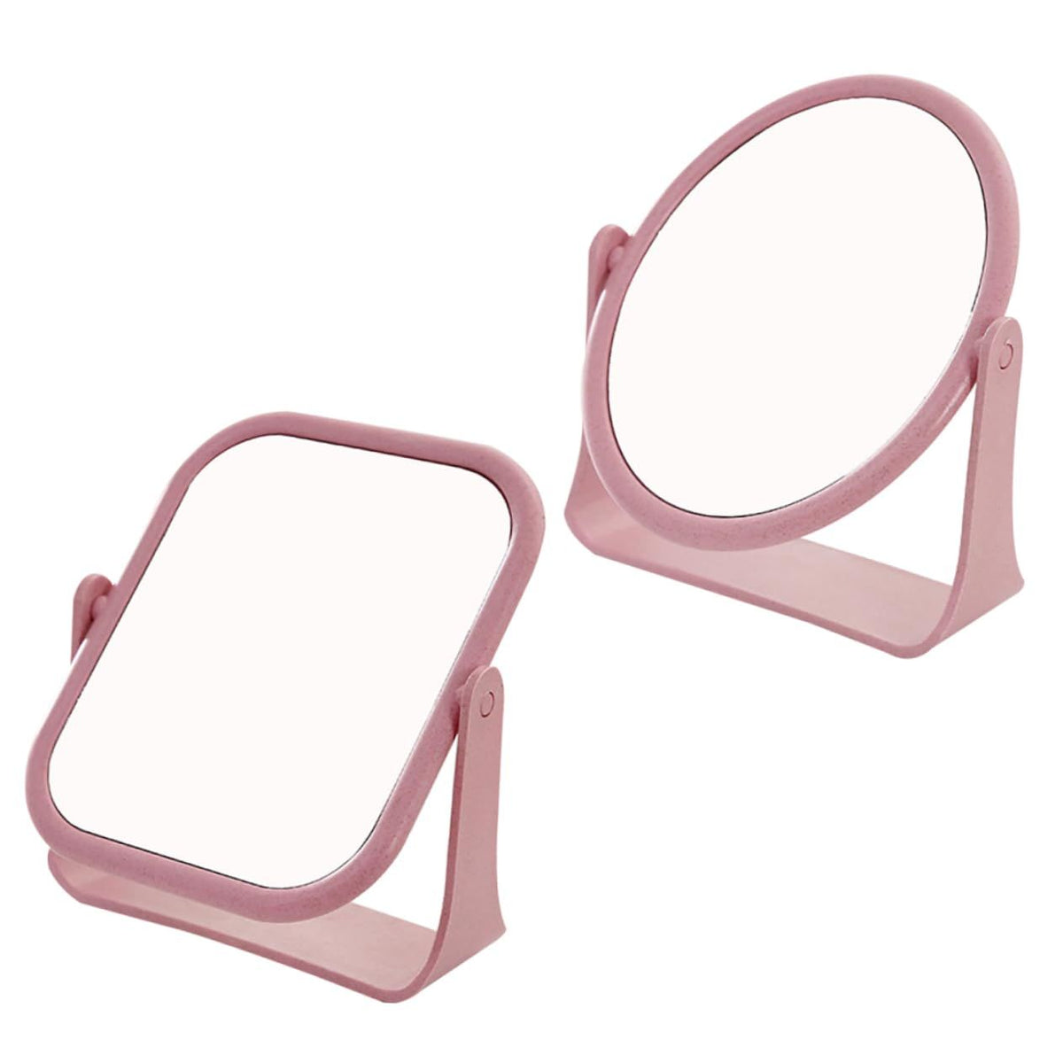 2pcs Makeup Light Mirror Cosmetic Mirror Desk Mirror Decor Stylish Mirror Makeup Mirror Desktop Mirror Double-Side