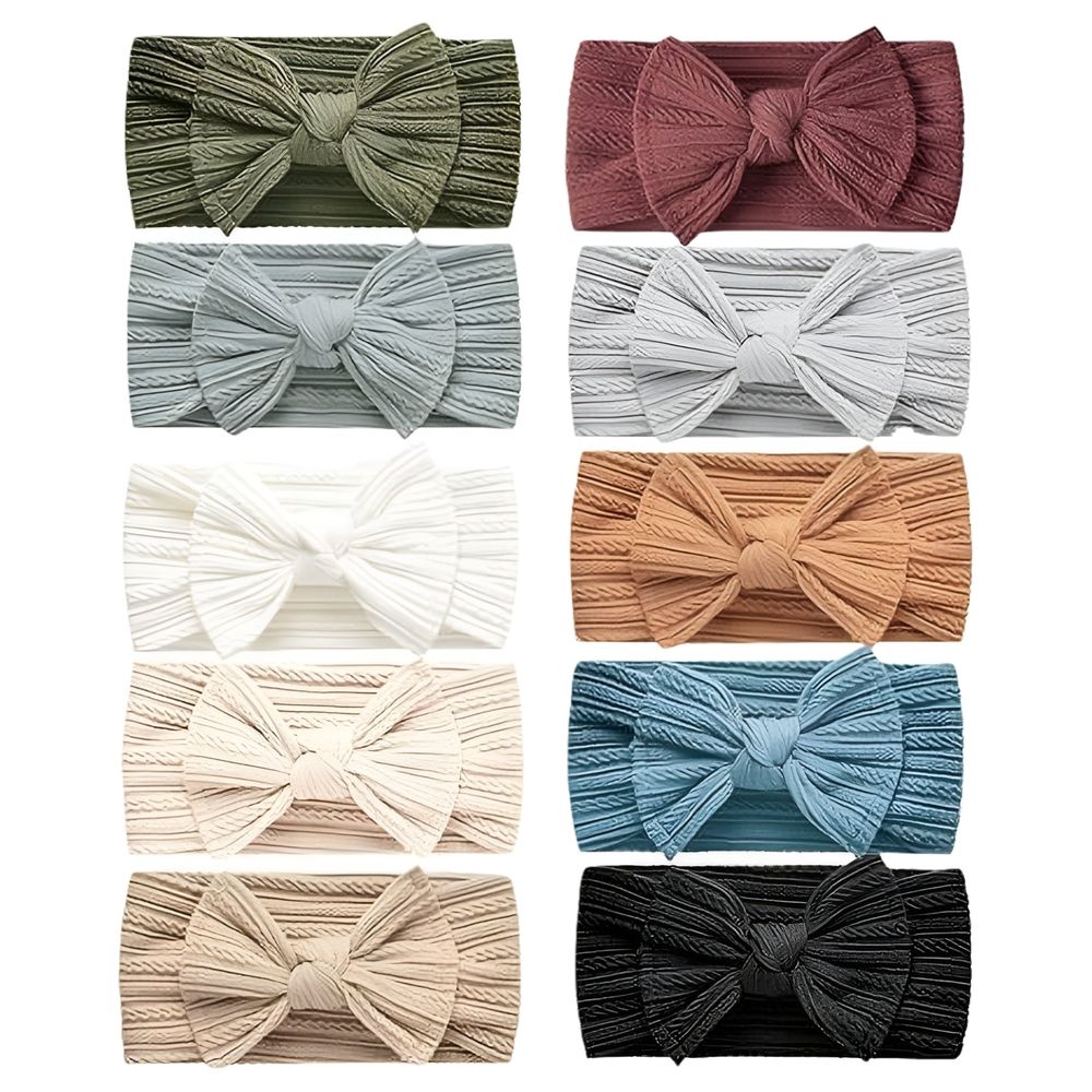Baby Nylon Headbands Hair Bows Elastics Handmade Hair Accessories for Baby Girls Babies Newborn Infant Toddler 0-3 0-6 6-12 Months