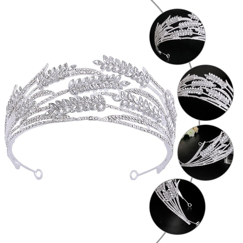 unbranded Bride Crown Baroque Bridal Haircut Decoration Women's