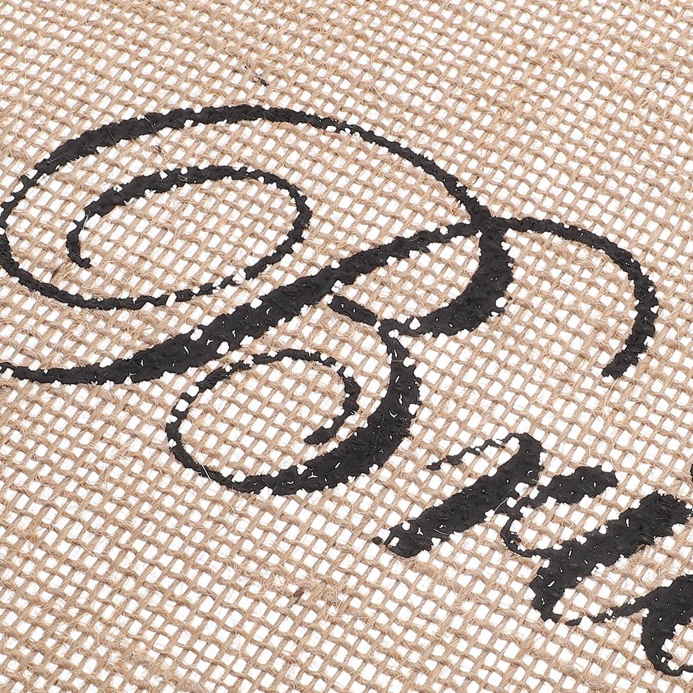 2pcs Hessian Chair Banner Wedding Decor Bride and Groom Rustic
