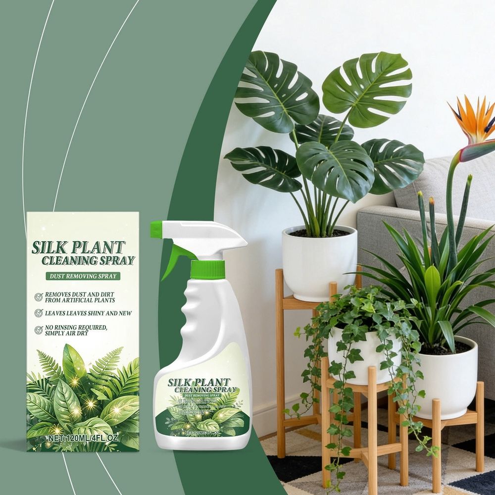 Silk Plant Cleaner Spray, Artificial Flower Spray, Silk & Dried Flowers Cleaner Spray, Ideal Florist Supplies, Spray for Fake Plants, Leaves & Décor