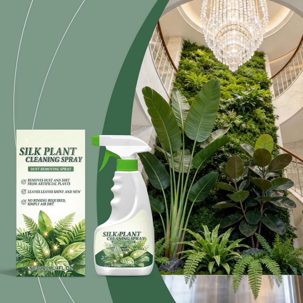 Silk Plant Cleaner Spray, Artificial Flower Spray, Silk & Dried Flowers Cleaner Spray, Ideal Florist Supplies, Spray for Fake Plants, Leaves & Décor