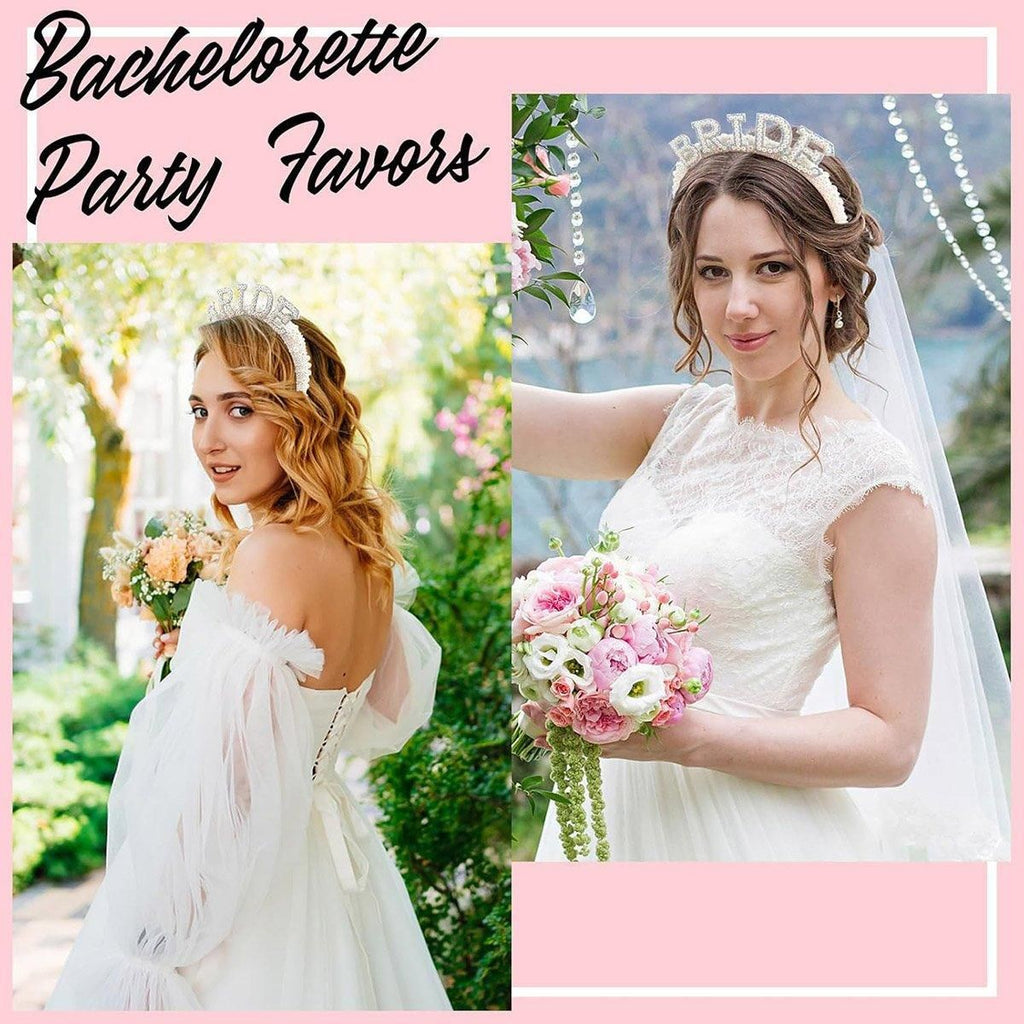 Elegant Bride Pearl Headband Bridal Hair Accessories Wedding Party Ornament