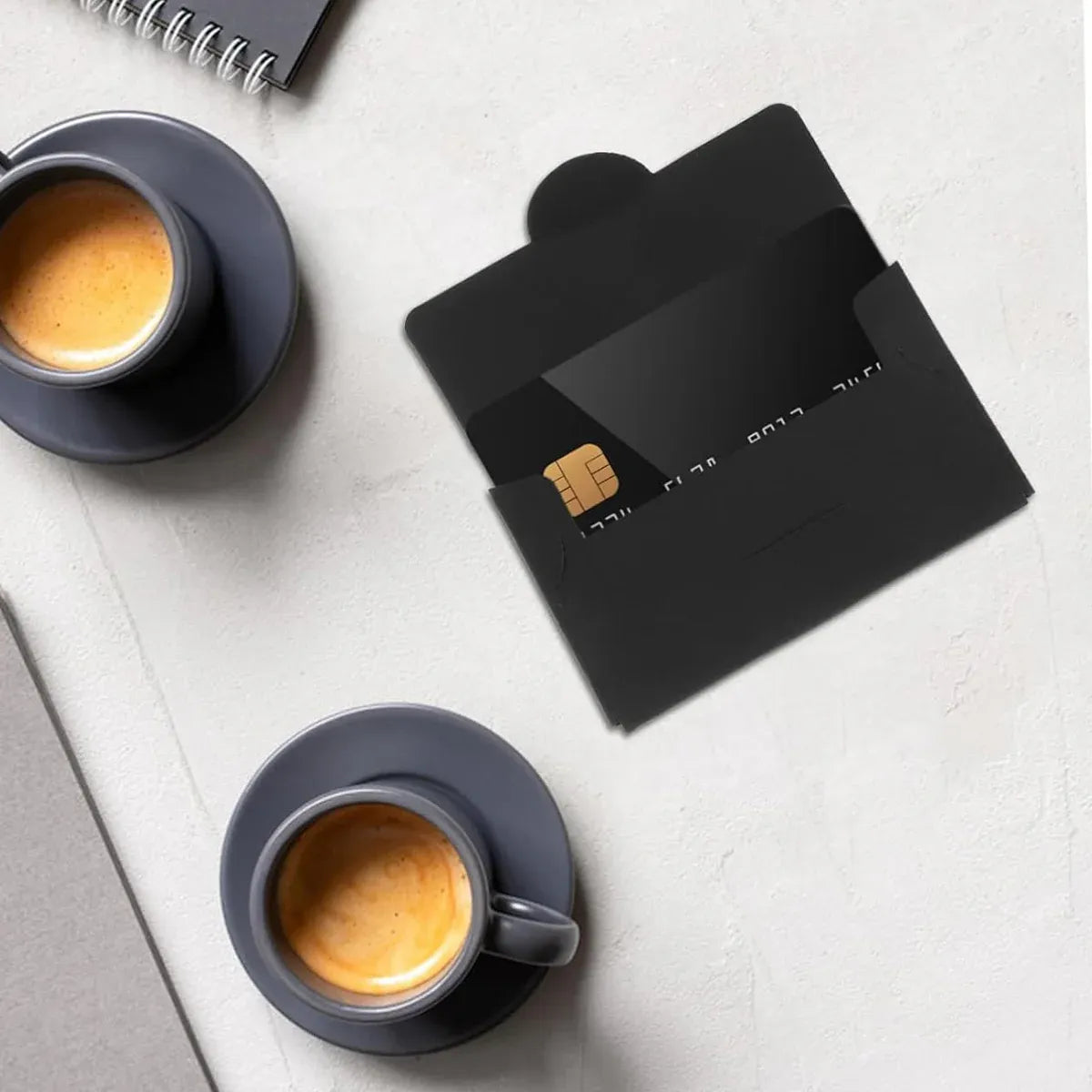 50PCS Membership Card Paper Gift Box Envelope for Gift Packaging Business Party - Black