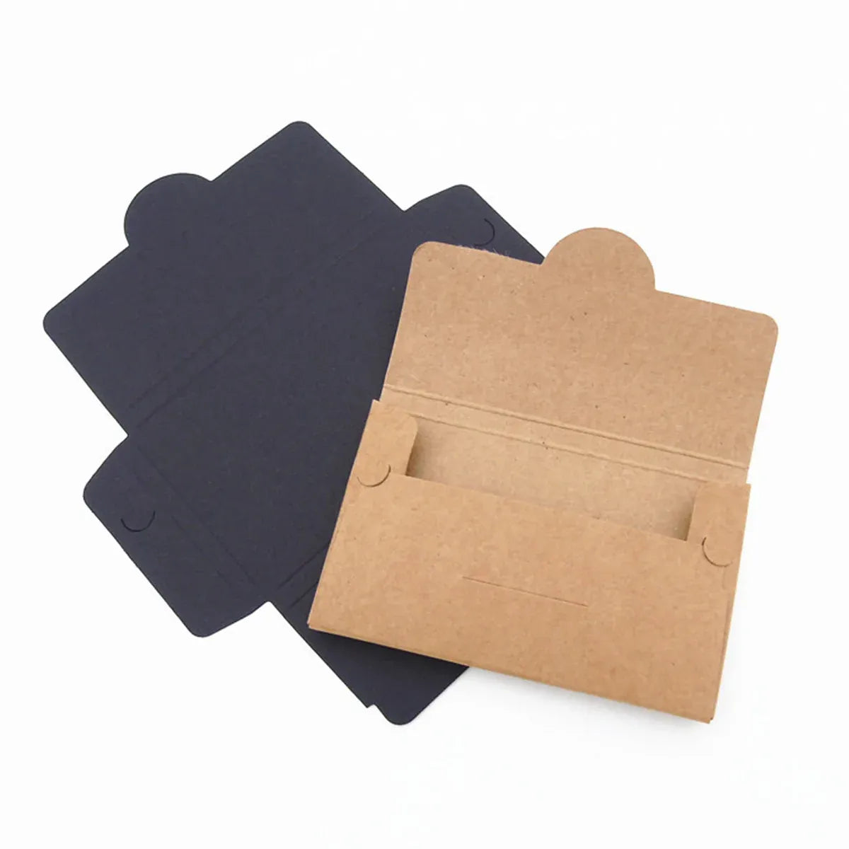 50PCS Membership Card Paper Gift Box Envelope for Gift Packaging Business Party - Black