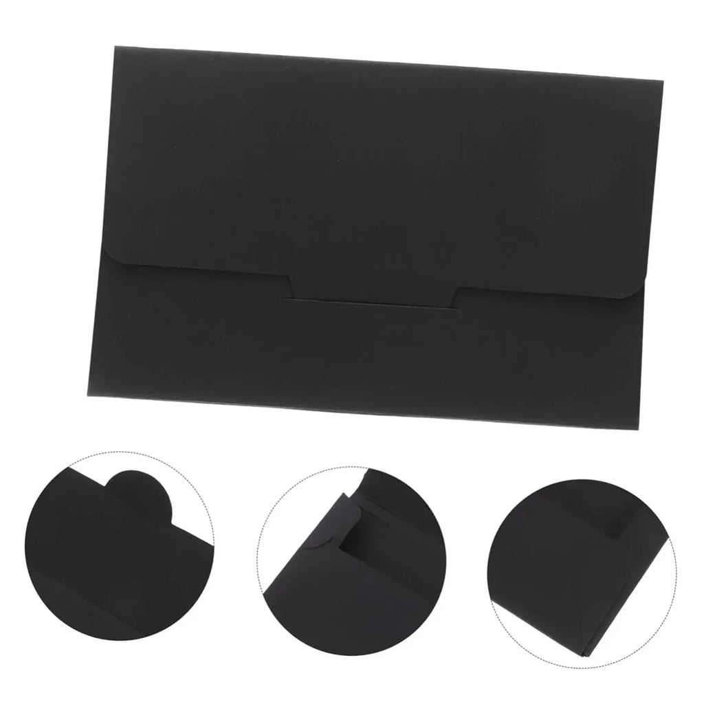 50PCS Membership Card Paper Gift Box Envelope for Gift Packaging Business Party - Kraft