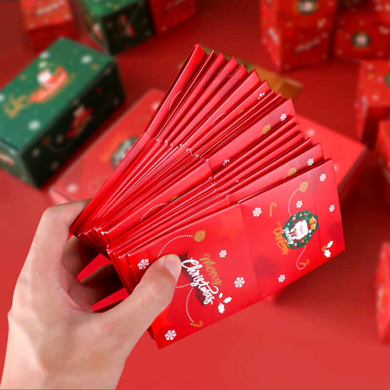 Red Pop-Up Jumping Gift Box Set (20 Bouncing Boxes) - Christmas / Valentine's Day Creative Surprise Gift Kit for Cash & Tiny Gift