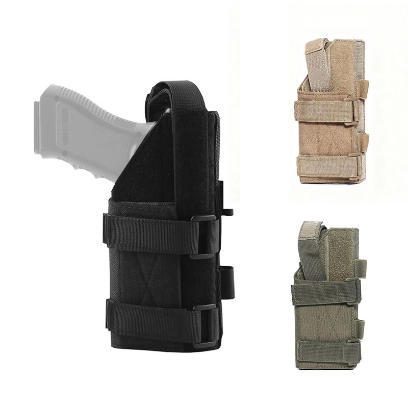 Black Heavy Duty MOLLE Tactical Universal Leg Holster - Lightweight Quick Release Thigh Pouch for Outdoor Games, Airsoft and Hunting, Australia Father Day Gift Choice